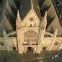 Dunkerque, la façade de l'église Saint-Éloi après sa restauration